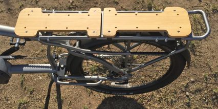 Felt Bruhaul Electric Cargo Bike Bamboo Racks