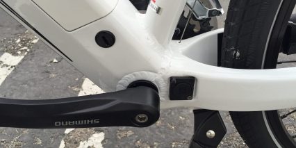 2016 Easy Motion Evo Jet Battery Charging Port Near Bottom Bracket