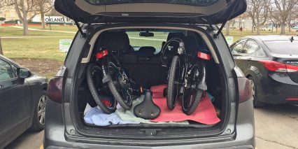 Magnum Premium Folding Ebike In Trunk Of Car