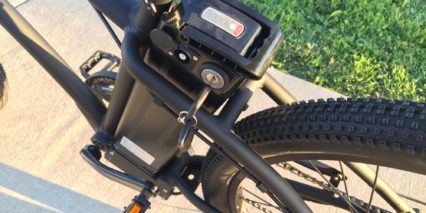 2017 Motiv Spark Silver Fish Mid Mounted Ebike Battery