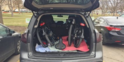 Magnum Classic Ebike Folded In Car Trunk