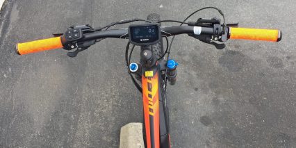 Giant Full E Plus 1 Custom Lcd Display Fluerescent Orange Grips