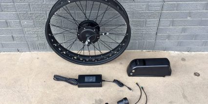 Electric Bike Outfitters Fat Tire Kit Rim Led Control Pad Twist Throttle