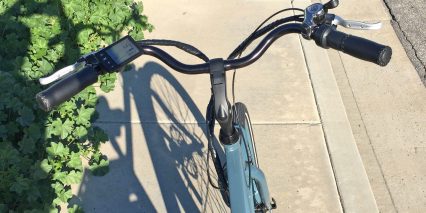 Pedego City Commuter Mid Drive Comfort Bars Padded Grips Thumb Shifter