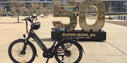 Velec R48m Electric Bike At Mile High Stadium In Denver