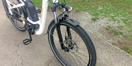 2019 Rad Power Bikes Radcity Step Thru Suspension Fork Integrated Lights