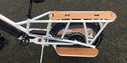 2019 Rad Power Bikes Radwagon Rear Cargo Rack With Wooden Deck Pannels