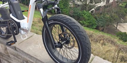 Rad Power Bikes Radmini Step Thru Suspension Fork With Lockout Headlight