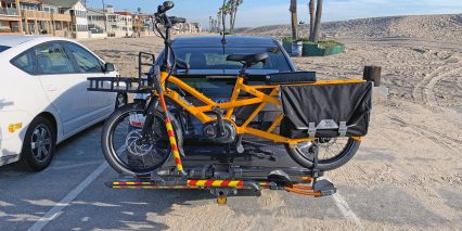 Tern Gsd S00 Loaded On Car Mounted Bike Rack