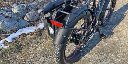 2019 Voltbike Yukon 750 Optional Rear Rack Integrated Rear Light