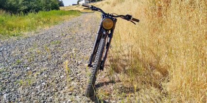 2019 Vintage Electric Scrambler Front View Mesh Integrated Headlight