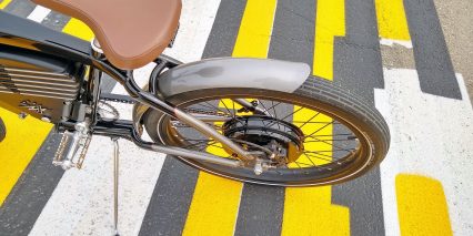 Vintage Electric Roadster Rear Fender Kickstand