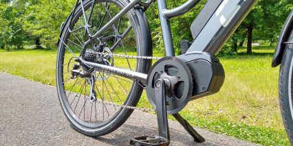 Electric Bike Technologies Electric City Bike Dapu Mid Drive Motor Kickstand