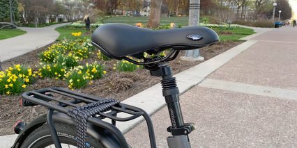 Amego Infinite Step Thru Suspension Seat Post Gel Saddle