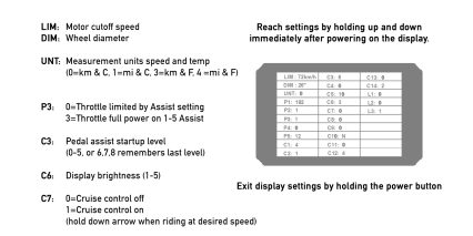 Electric Bike Company Model X Advanced Display Settings Kt Lcd 8h