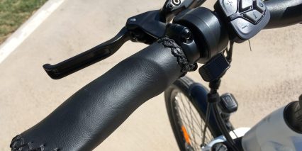 Surface604 Rook Ergonomic Stitched Leather Grip Tektro Adjustable Brake Lever Control Pad