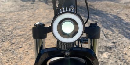 Rad Power Bikes Radrover 5 Headlight With Aluminum Heat Sink Fins Led Ring 80 Lumen Main Beam