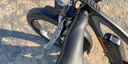 Rad Power Bikes Radrover 5 Stitched Ergonomic Grips Tektro Brake Levers With Bell Integration