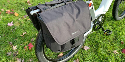 Electric Bike Company Model R Optional Basil Pannier Bags With Mik Interface