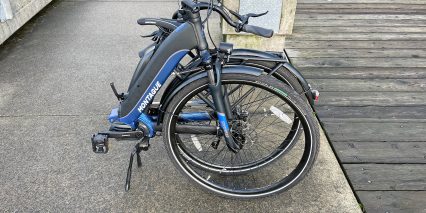 Montague M E1 Folded Ebike Side View