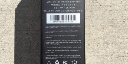 Nireeka Homie Battery Pack Label Closeup