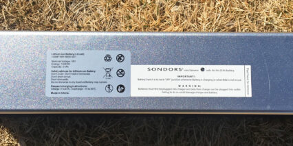 Sondors Lx Battery Pack Specifications Label