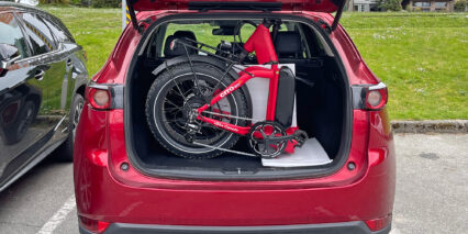 2022 Vbike Cito 20 Plus Folded Fits In Car Trunk