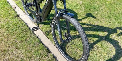 2023 Bianchi E Omnia T Type Step Thru Nexus 5sp Rock Shox Recon Silver Suspension Fork